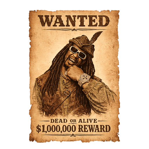 Wanted poster for Little John